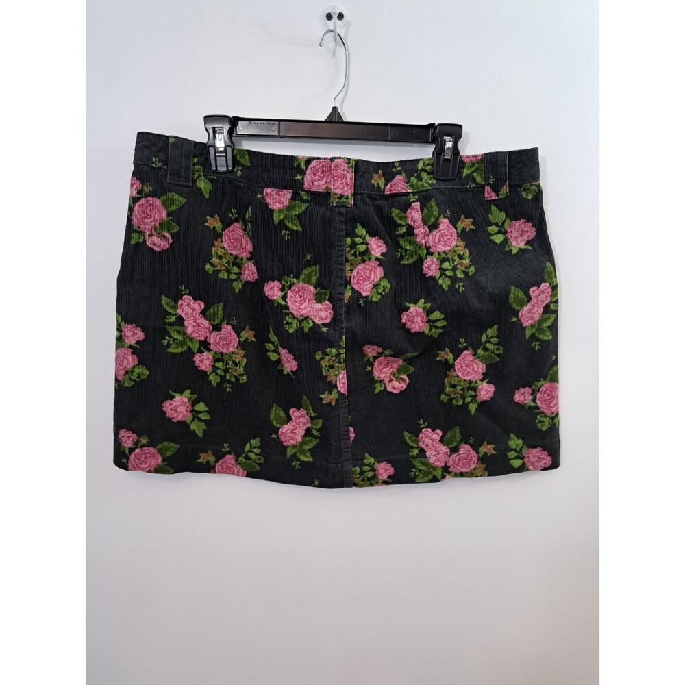 Wild Fable Gray Pink Rose Corduroy Mini Skirt Women’s Size 18 NWT - Picture 6 of 9